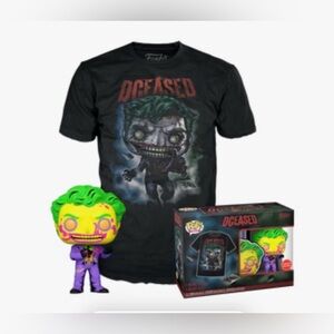 Funko Pop Tees & Vinyl Figure Set Dceased Brand New